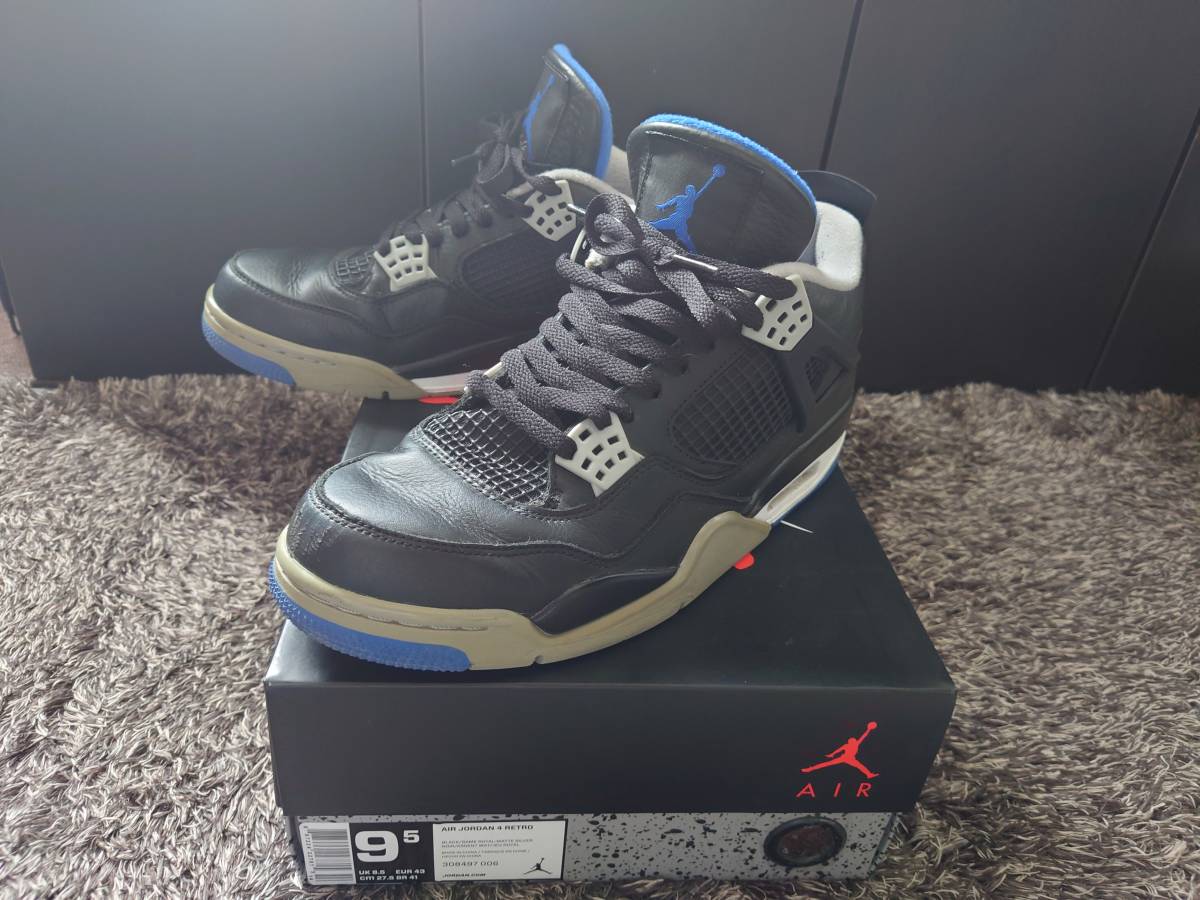 NIKE AIR JORDAN 4 RETRO “MOTORSPORT AWAY” [308497-006] Jordan 0 