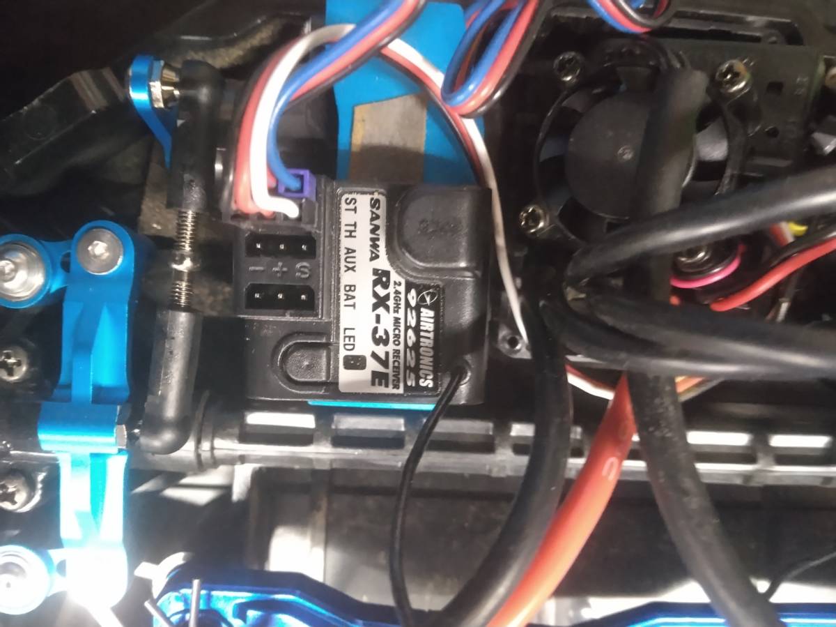 タミヤ TT-02D ドリフトスペック カスタムシャーシ メカレス 青アルミ