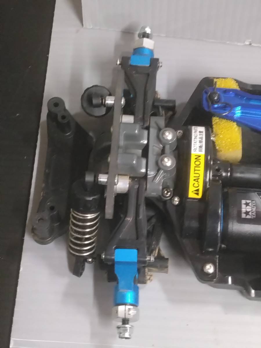 タミヤ TT-02D ドリフトスペック カスタムシャーシ メカレス 青アルミ