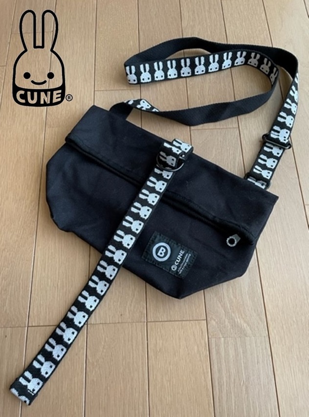 CUNE キューン ウサギ ショルダーバッグ ウサギフラップショルダー