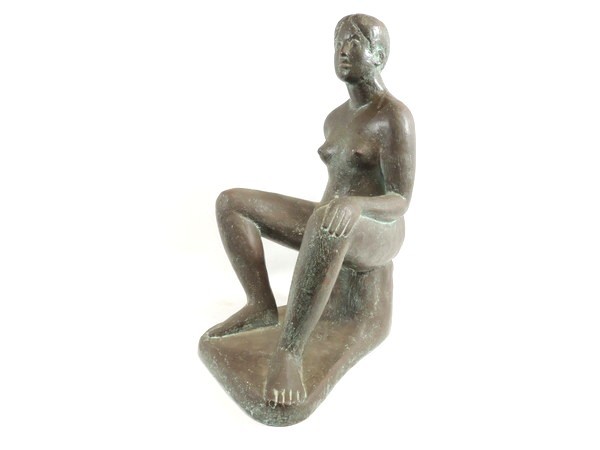無銘/「裸婦」/ブロンズ像/高:30cm/彫刻/置物/オブジェ/美人像/女性像 