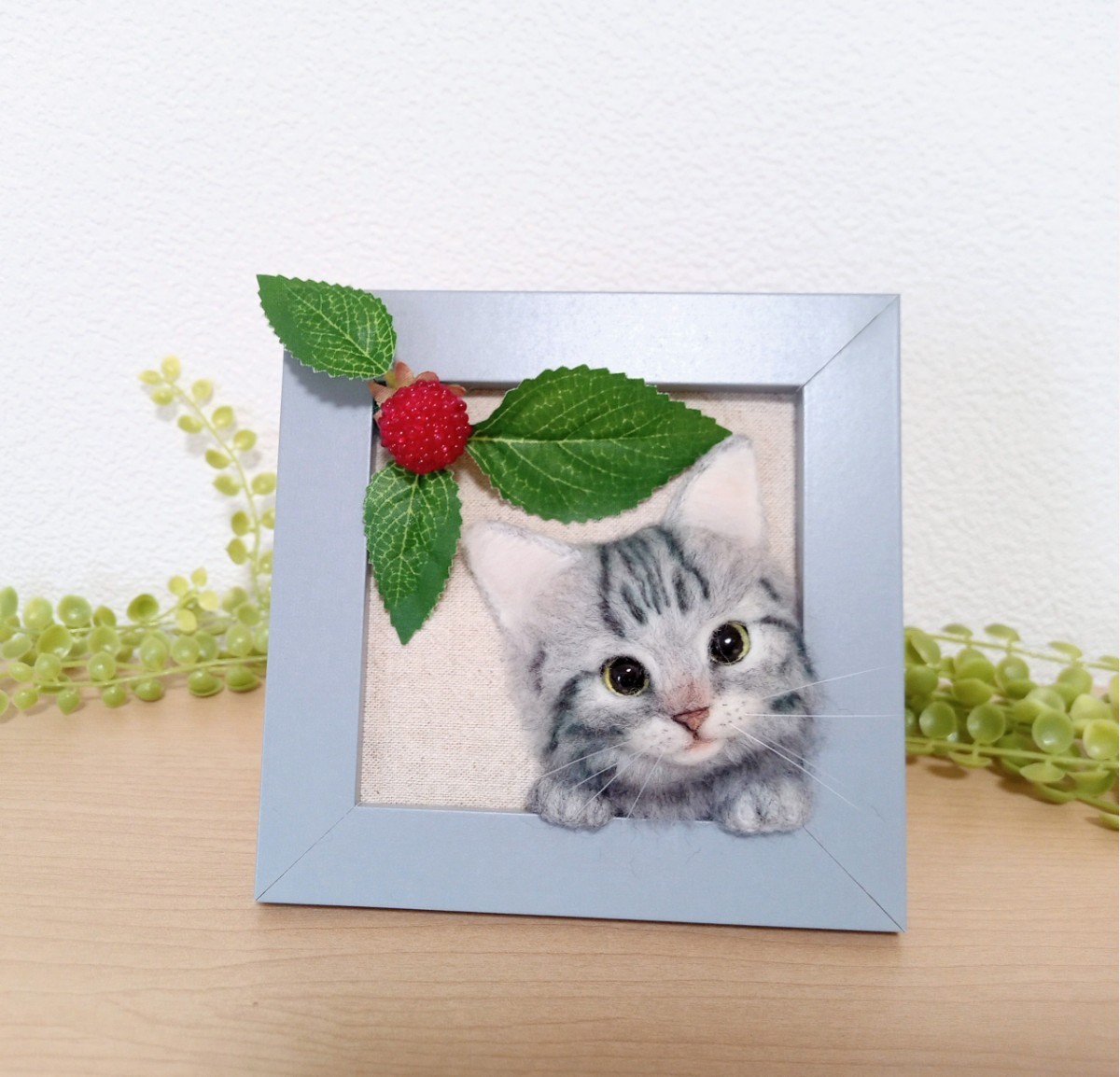 アメリカンショートヘア 猫 羊毛フェルト ねこ ネコ アメショ こねこ 