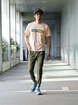 【The DUFFER of ST.GEORGE】Nihilism STRETCH TWILL CARGO RIB PANTS カーゴ リブ パンツ M カーキ 美品