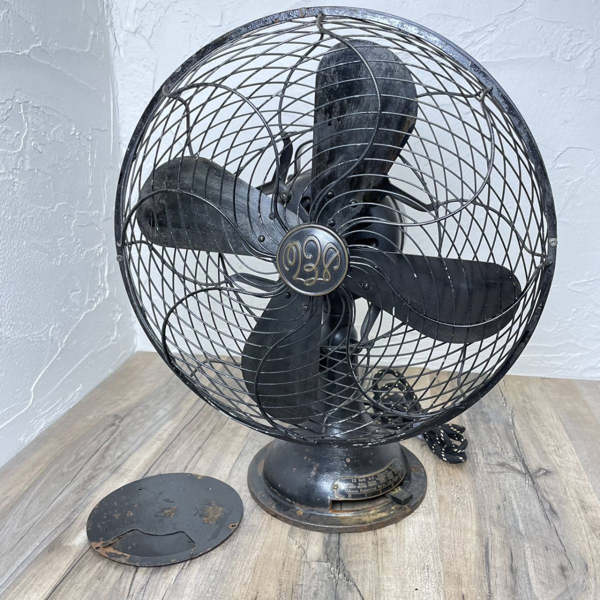 H14若】☆【現状出品】☆レトロ扇風機 芝浦 Shibaura ELECTRIC FAN