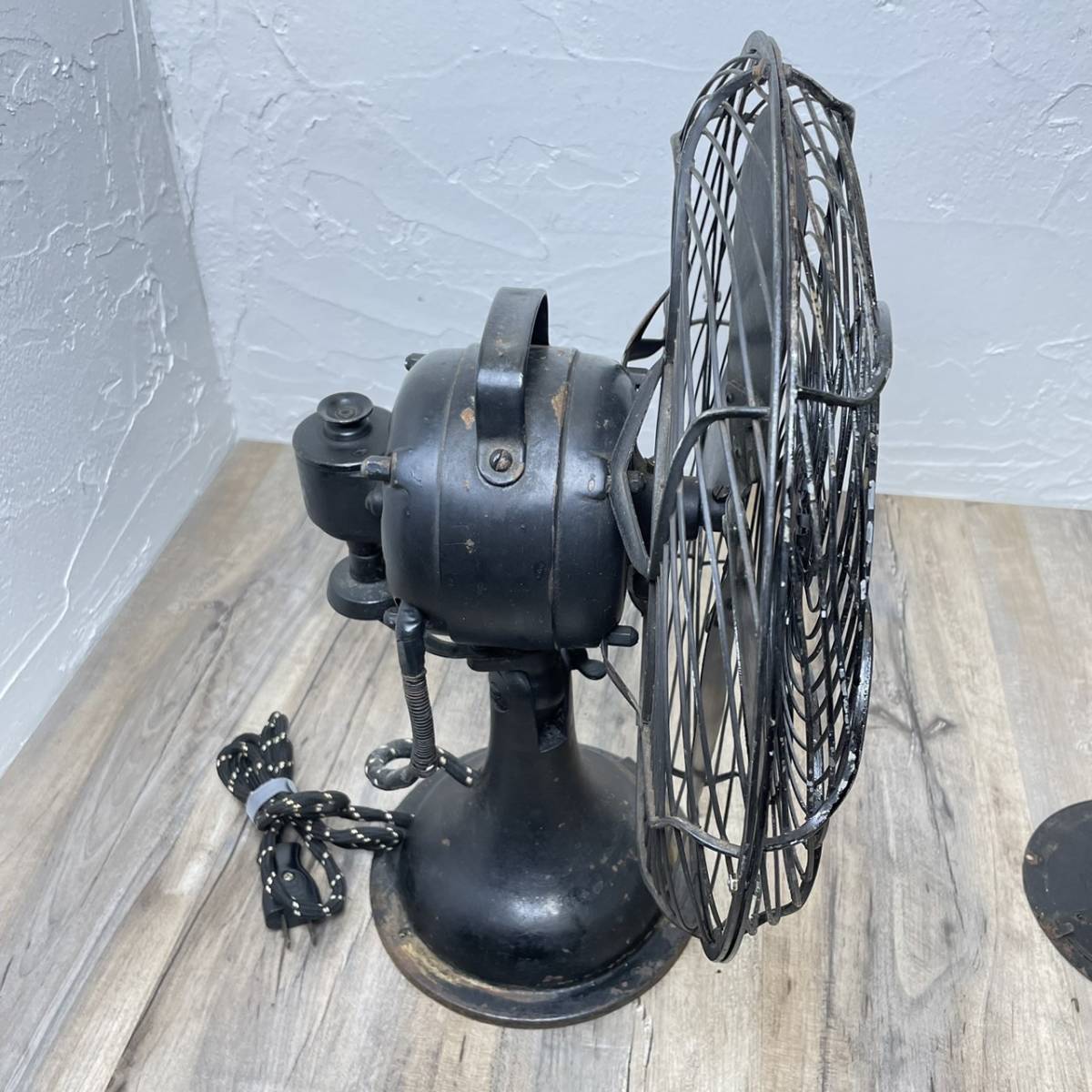 H14若】☆【現状出品】☆レトロ扇風機 芝浦 Shibaura ELECTRIC FAN
