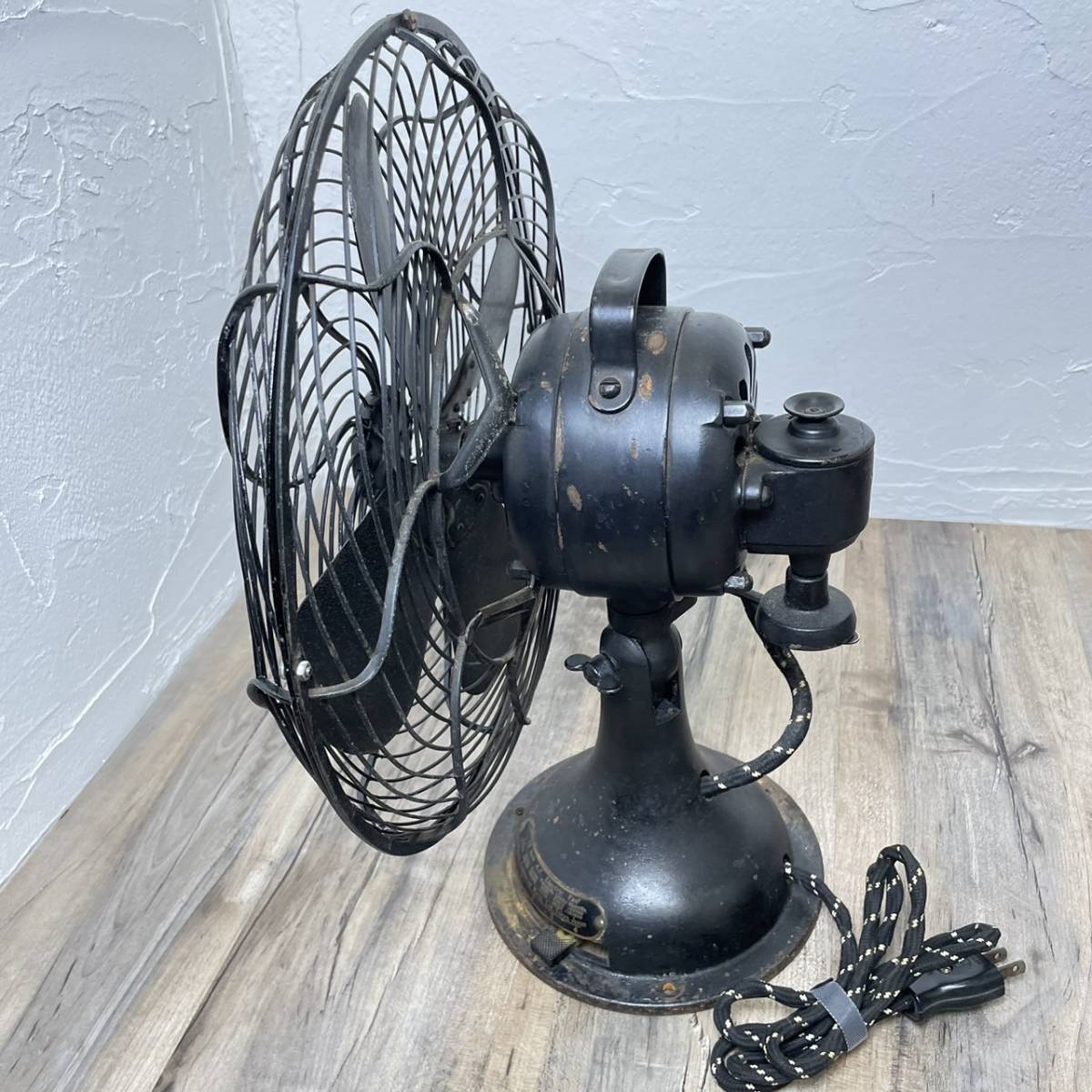H14若】☆【現状出品】☆レトロ扇風機 芝浦 Shibaura ELECTRIC FAN