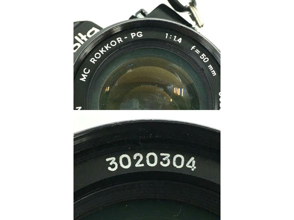 MINOLTA SRT SUPER MC ROKKOR-PG 1:1.4 f=50mm フィルムカメラ ジャンク Y8059815 MC SRT 50mm SRT‑101 with 一眼レフ