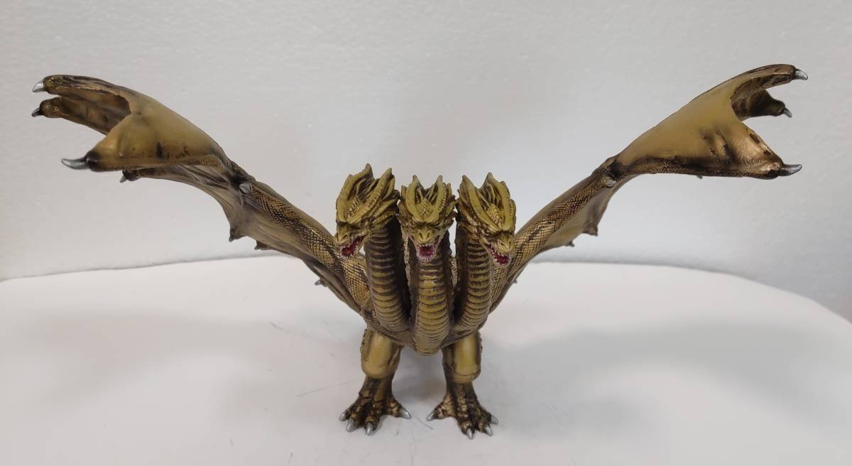 ゴジラ怪獣ソフビリペイント　キングギドラセット ゴジラ怪獣ソフビ キングギドラ2019リペイント完成品 【公式通販】