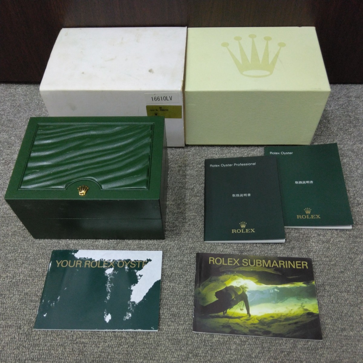 ロレックス 空箱 サブマリーナ ロレックス ROLEX SUBMARINER 時計空き箱 純正16610LV
