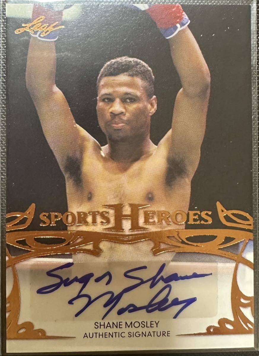 2013 Leaf Shane Mosley Auto 直筆サイン 