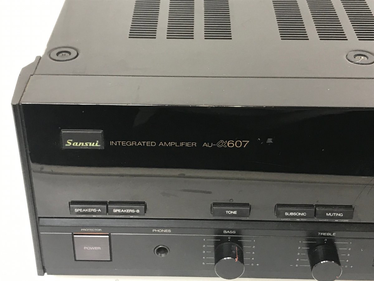 1円ジャンクSansui サンスイ ⁄ プリメインアンプ⁄AU-α607i⁄62