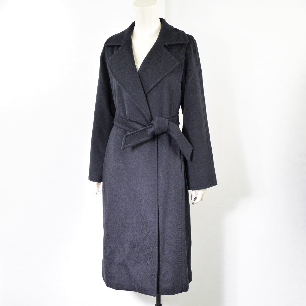 2063-23P0393☆マックスマーラ Max Mara☆キャメル100% 高級ロング