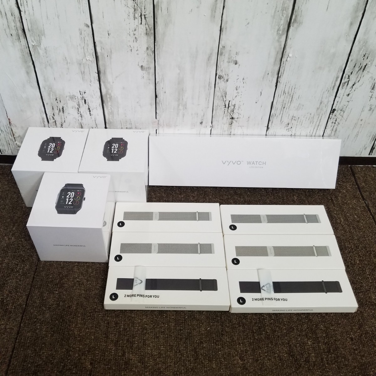 vyvo スマートウォッチ4個/替ベルト6個　まとめ