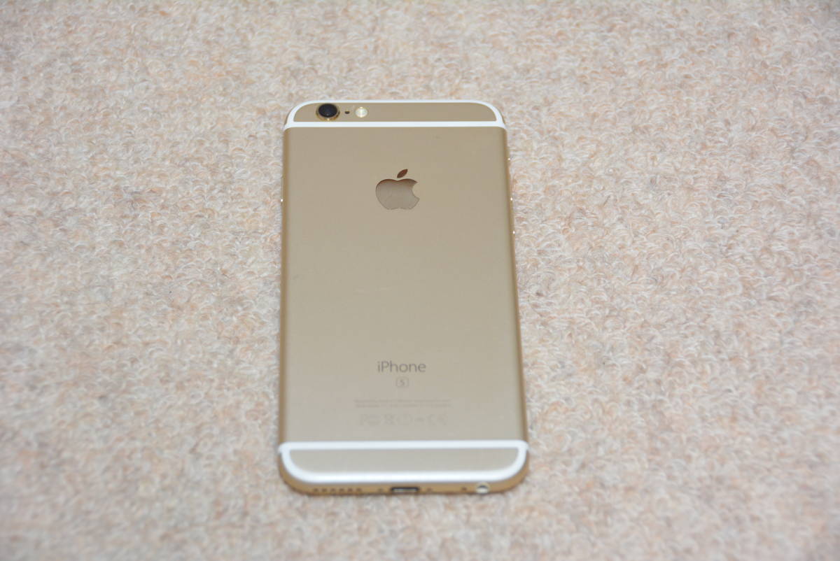 【良品】iPhone6s 64GB MKQQ2J/A ゴールド au iPhone 6s 64GB ゴールド SIMフリー MKQQ2J/A au版 判定〇 最大容量89