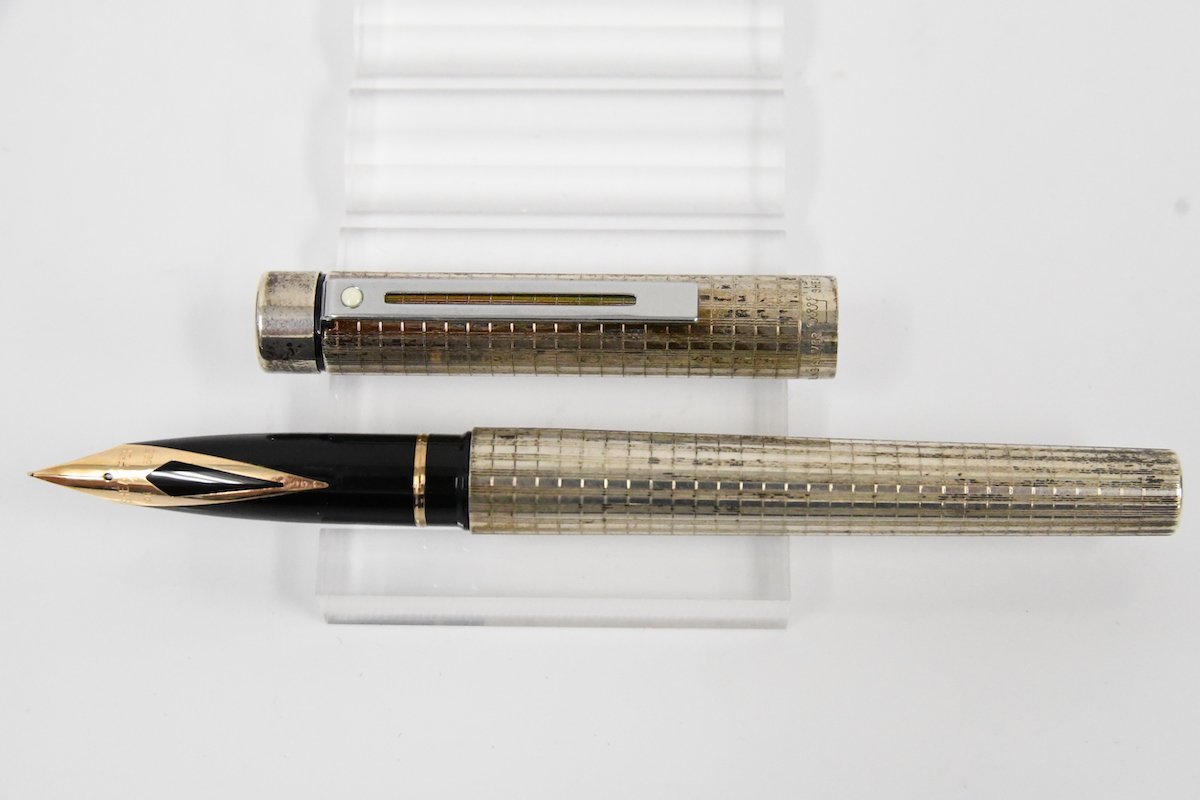 SHEAFFER シェーファー Sterling Silver 14K 585 万年筆 ケース付き