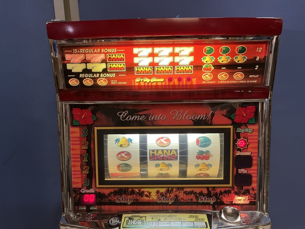 完動品！パイオニア HANA HANA-30 元祖沖スロ 30Φ4号機 パチスロ実機