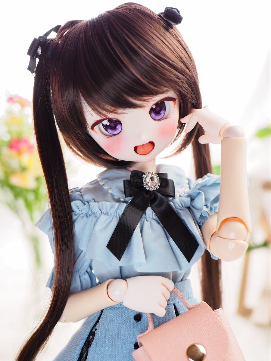 DDH-27セミホワイト肌/開口 カスタムヘッド+おまけアイ2種【あるそら 