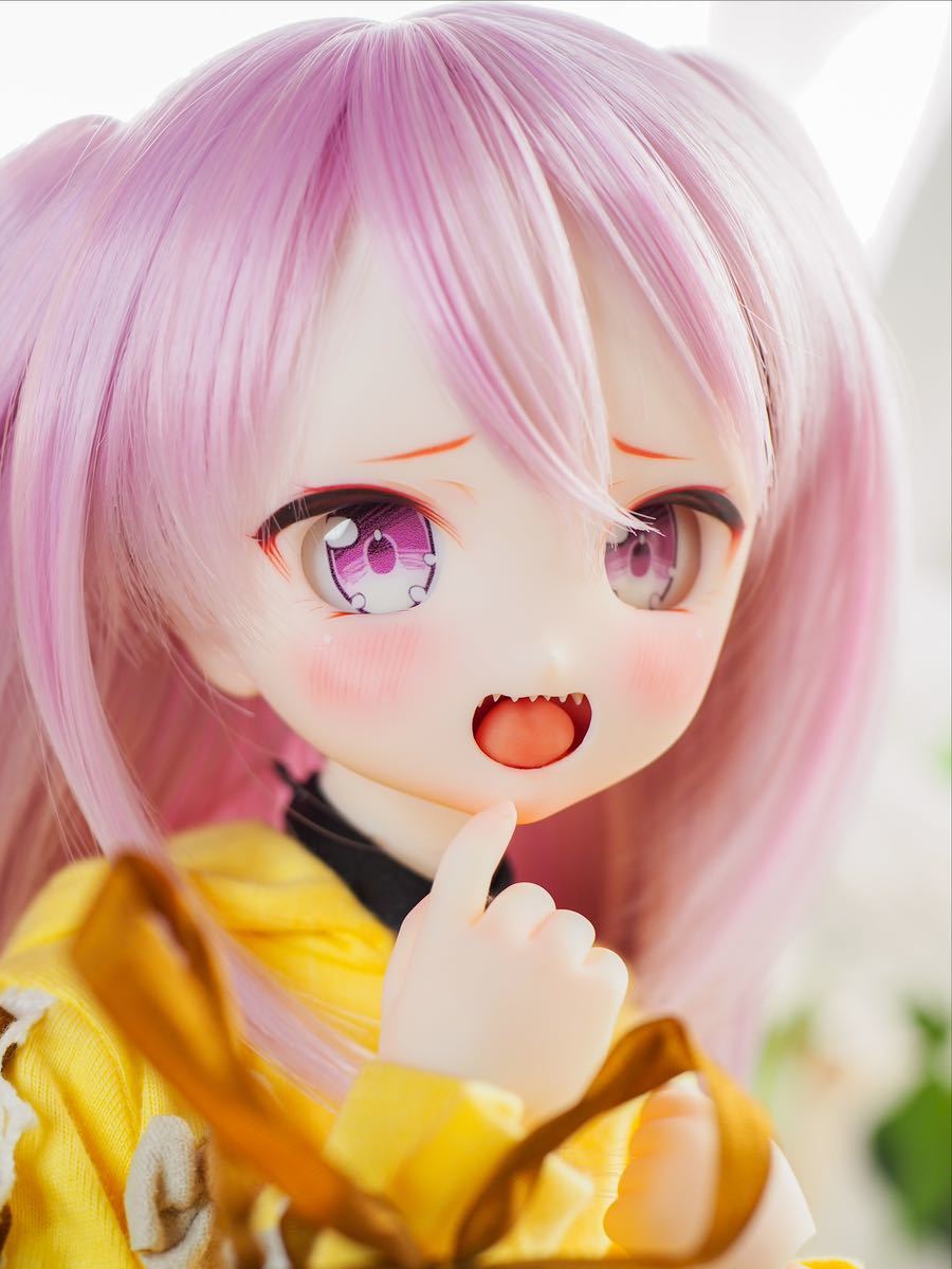 DDH-27セミホワイト肌/開口 カスタムヘッド+おまけアイ2種【あるそら 