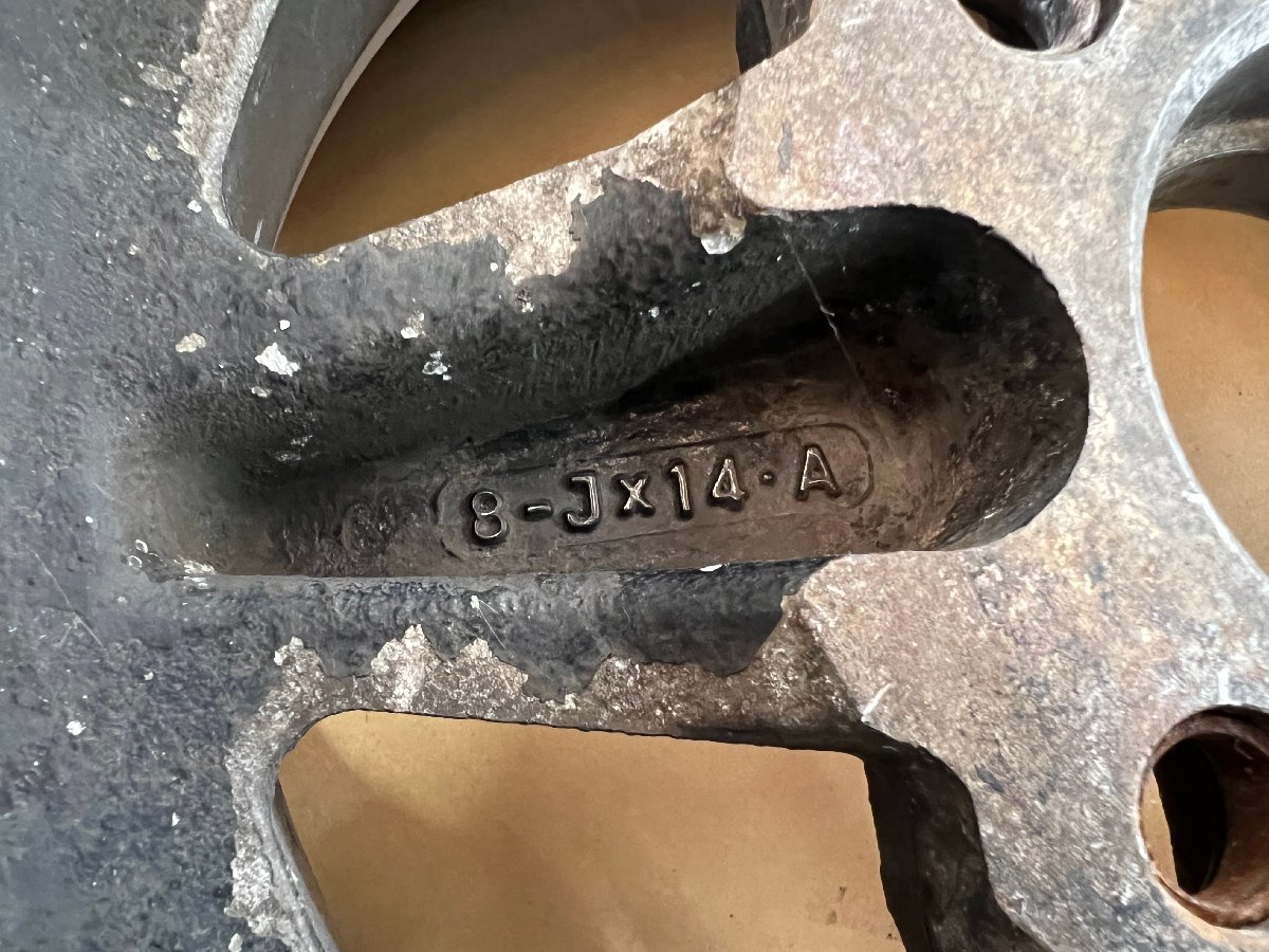 希少 当時物 旧車ホイール WORK Equip ワーク エクイップ 14インチ 8J