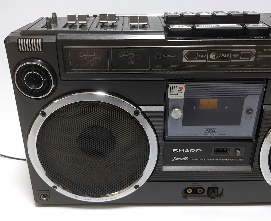 シャープ GF-303SB 希少SHARP ラジオ付 ステレオテープレコーダー