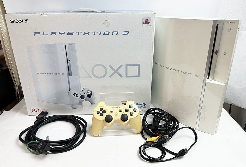 現状品 動作未確認 SONY PS3 80GB セラミックホワイト CECH00 CW