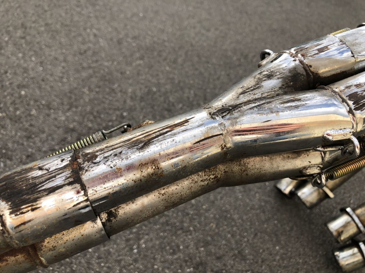 CBX400F スネーク管 4-2-1 マフラー 低回転 CBX400F マフラー パステル