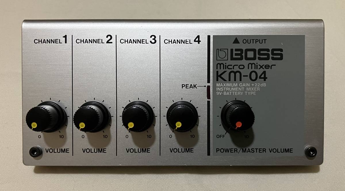 BOSS KM-04 Micro Mixer マイクロミキサー 4ch 【公式通販】
