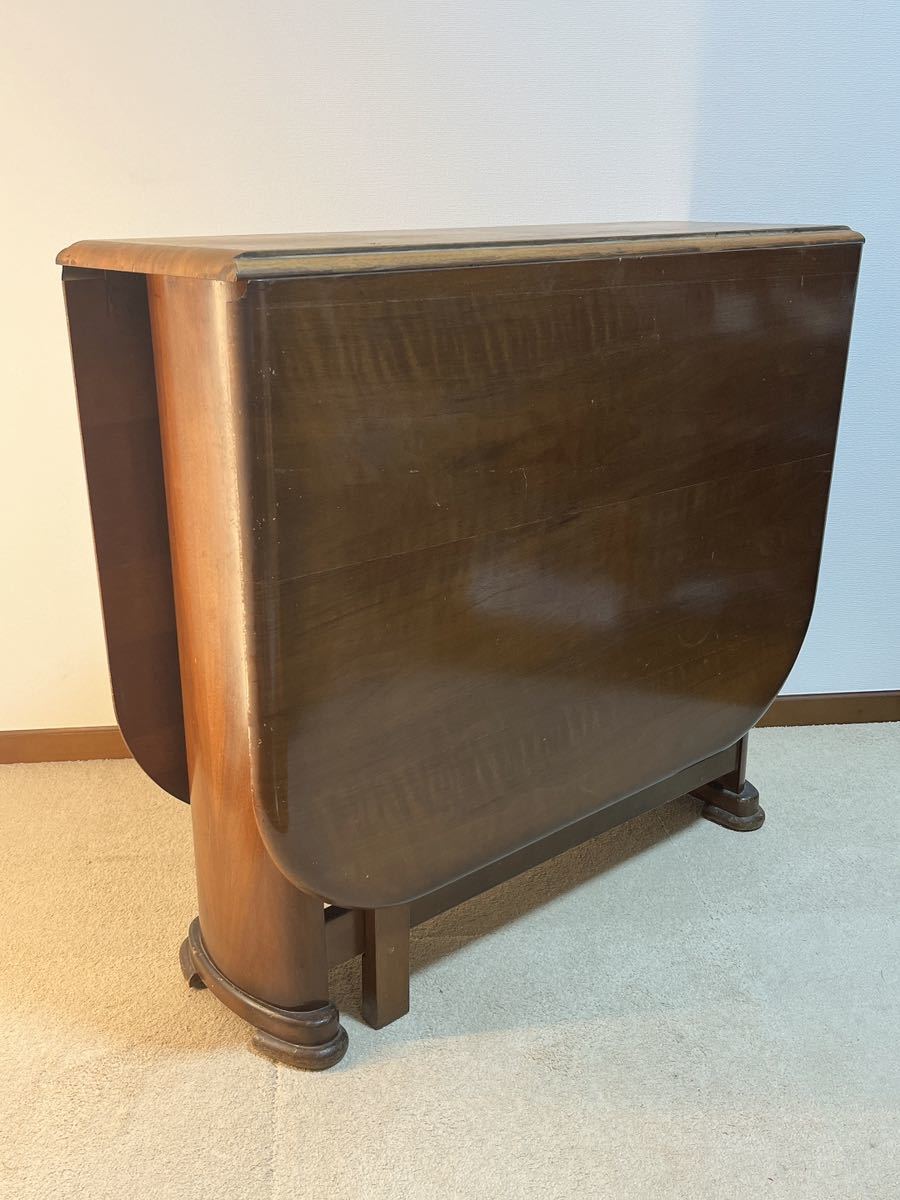 英国アンティーク木製ゲートレッグテーブル⁄ダイニング机⁄バタフライ