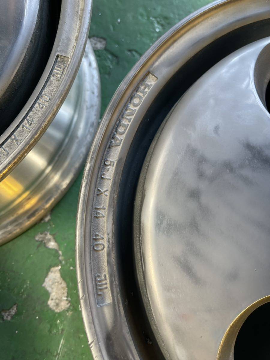 希少 当時物 旧車 ホンダ ワンダーシビック 純正 アルミホイール 4本