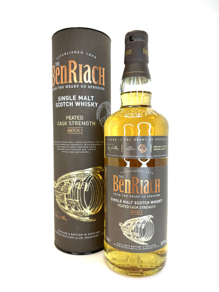 ベンリアック ピーテッド カスクストレングス バッチ1 シングルモルト  