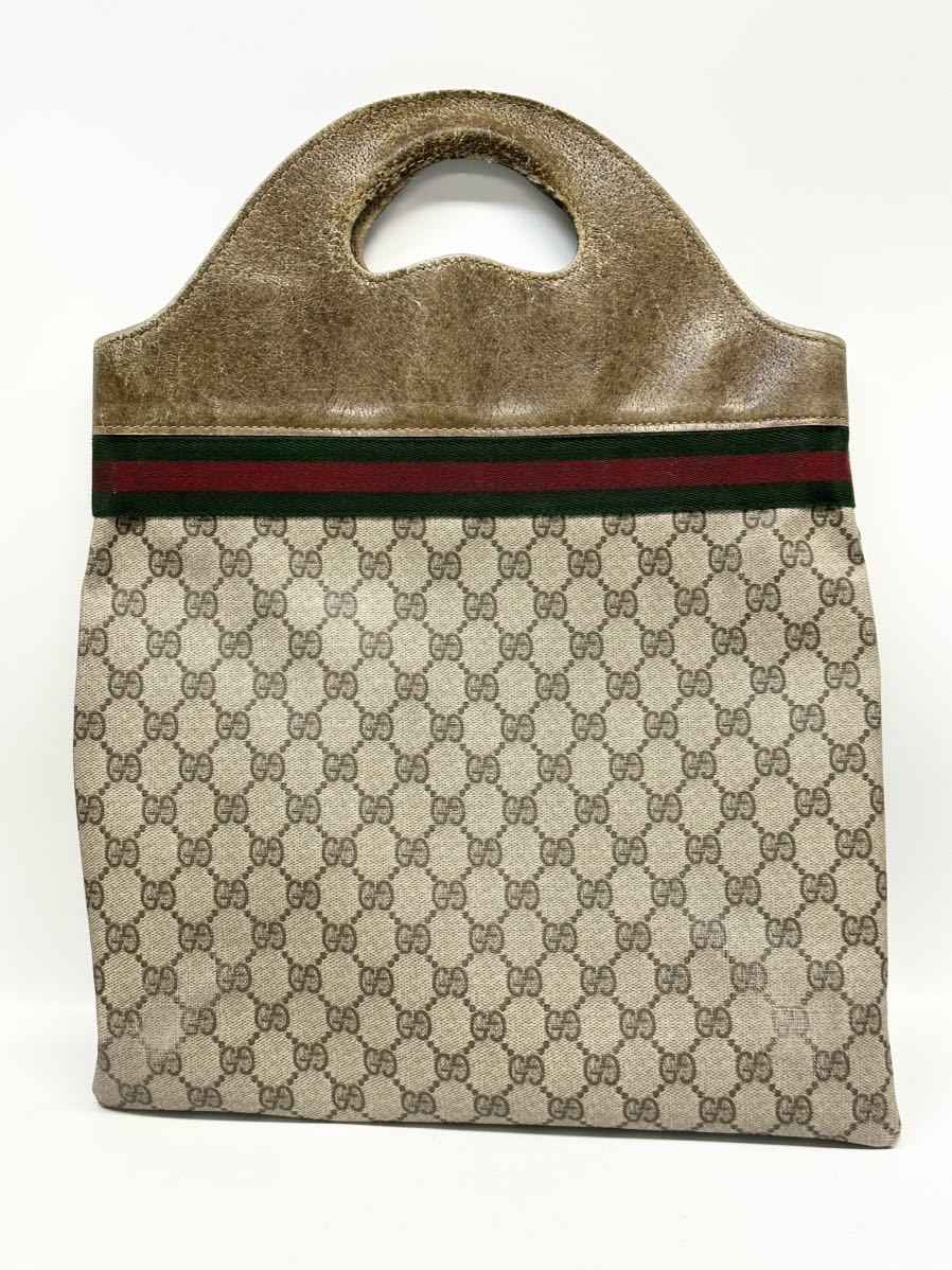 本物保証，爆買い 9S19 1円スタート GUCCI グッチ オールドグッチ ハンドバッグ GG柄(オールドグッチ)｜売買されたオークション情報、yahooの商品情報をアーカイブ公開 - オークファン かばん、バッグ