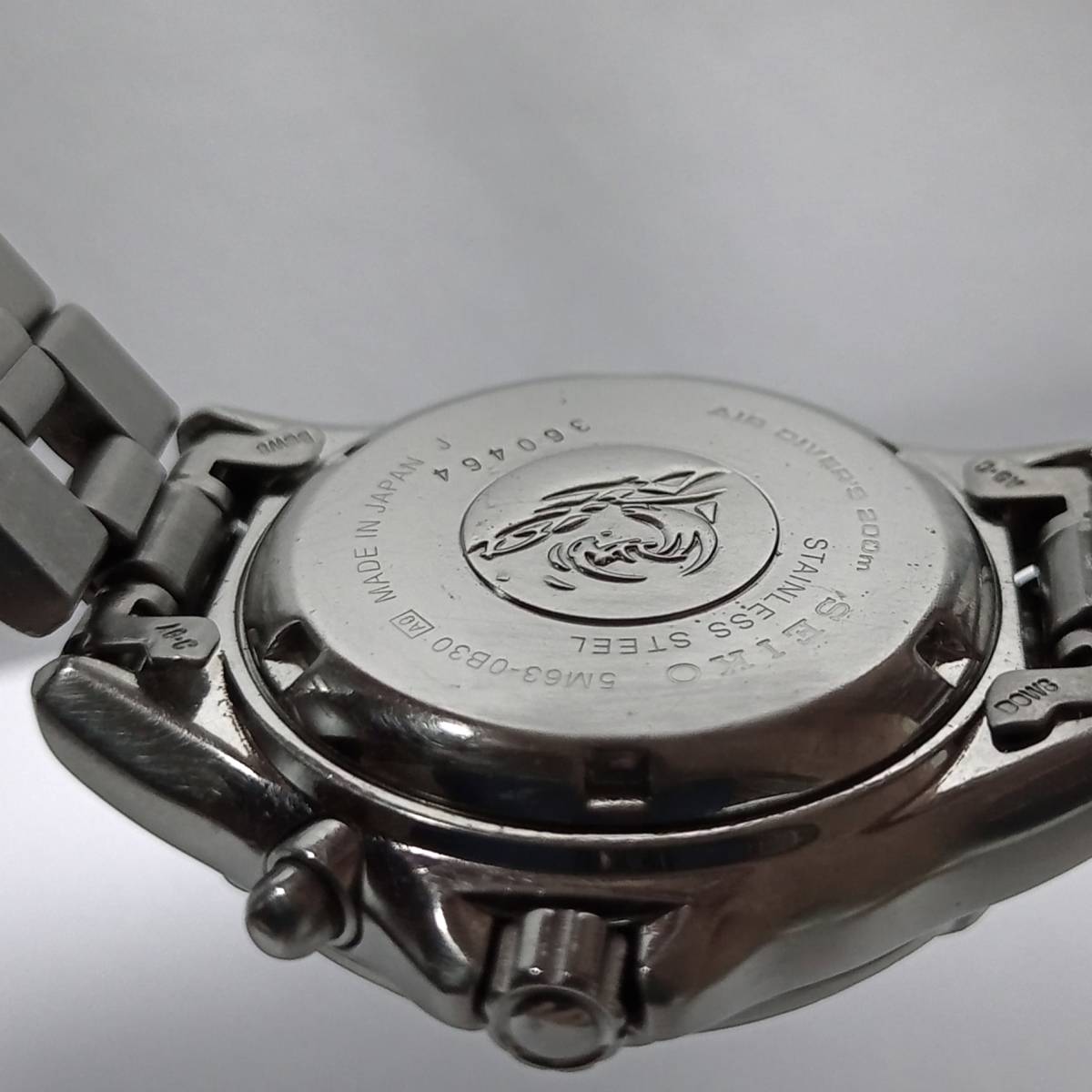 SEIKO スキューバ キネティック 5N63-0B30 ダイバー air diver