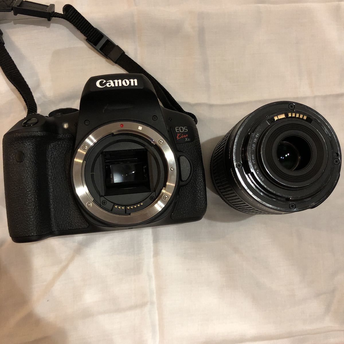 1円【動作確認済】CANON EOS Kiss X8i ダブルズームキット SDカード 