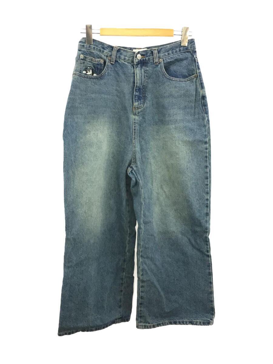 centimeter◆ワイドパンツ/M/コットン/IDG/無地