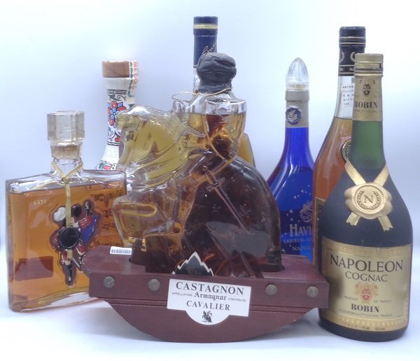 【同梱不可】1円スタート ブランデー 8本セット サンペ エクストラ メタクサ 陶器 等 古酒 C105322