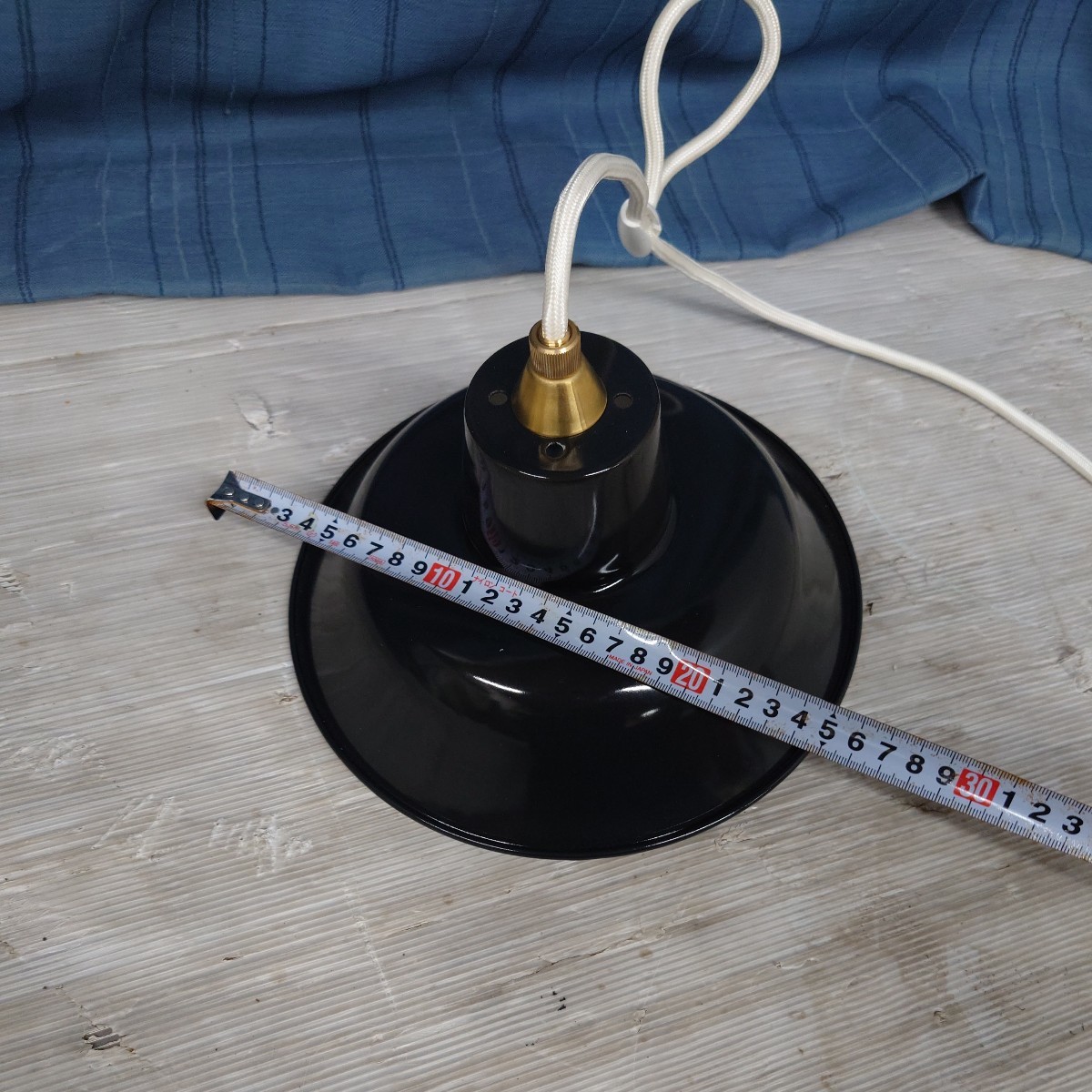 展示品 IDEE PORCELAIN ENAMELED IRON LAMP Black イデー