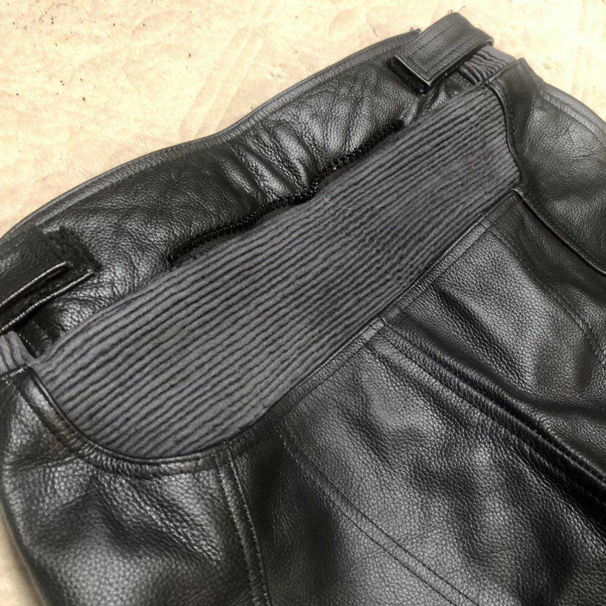 レザーパンツ ブーツアウト 本革 GOODLUCK サイズ 34 革パンツ 膝 