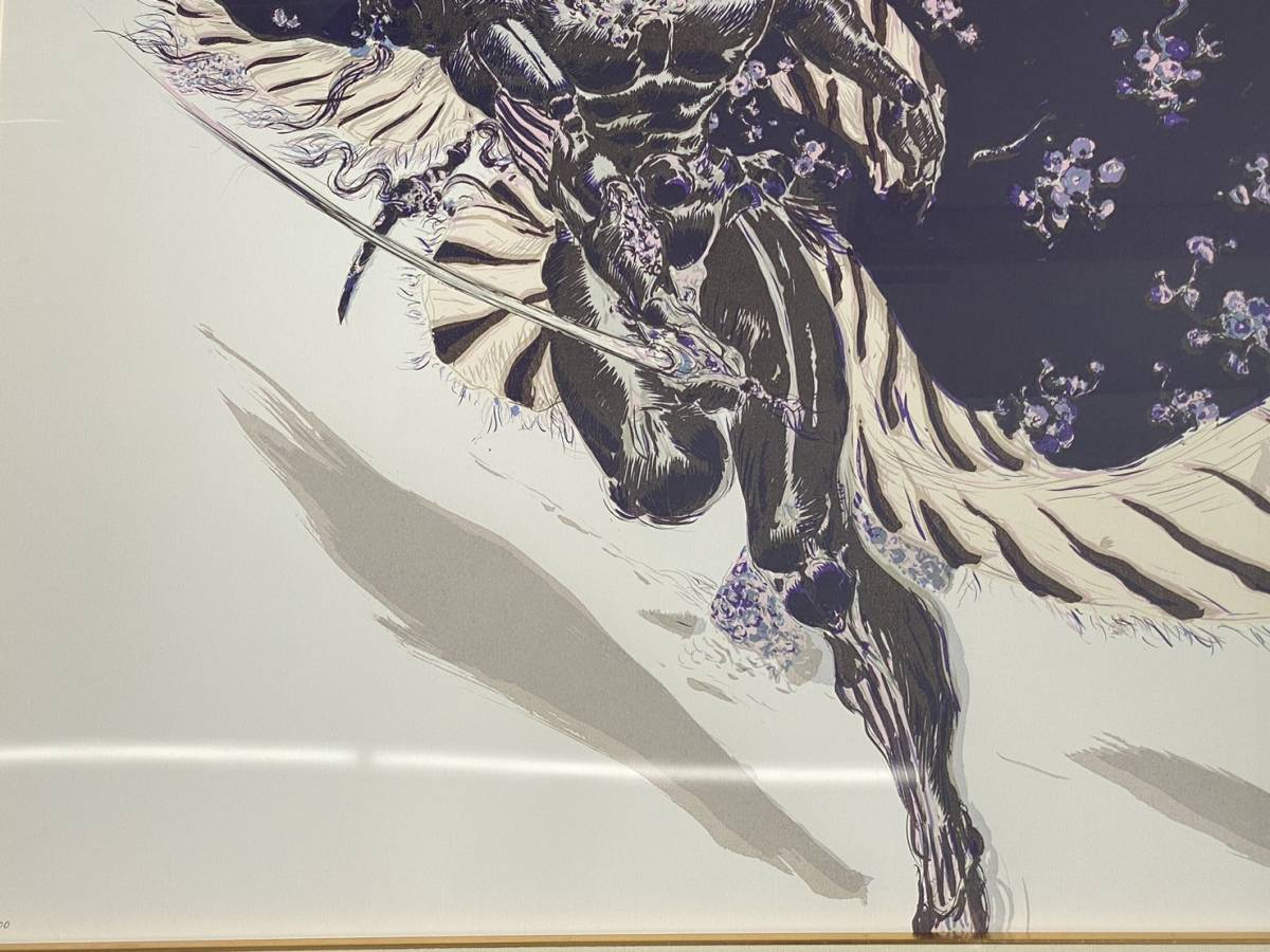 BEF 2382 絵 絵画 天野喜孝 大判 シャドー 51/400 直筆サイン FF