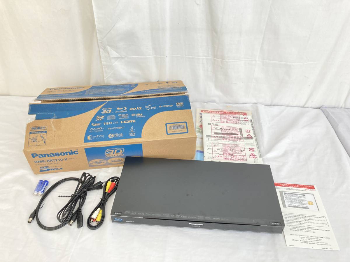 定番人気，品質保証 JN72 K 保管品 Panasonic パナソニック DMR-BRT210-K 2011年製 HDD搭載ブルーレイディスクレコーダー 通電 現状品(パナソニック)｜売買されたオークション情報、yahooの商品情報をアーカイブ公開 - オー パナソニック