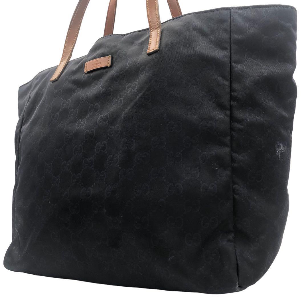 1円 1スタ GUCCI グッチ 282439 GG柄 ナイロン×レザー トート 1円 1スタ GUCCI グッチ 282439 GG柄 ナイロン×レザー トート