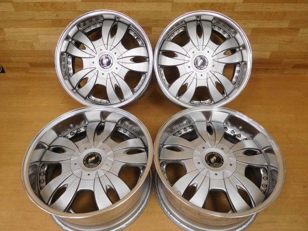 13-826◆深リム!!★LODIO DRIVE ロデオドライブ BRIDLE★19in9.5J+24，8.5J+24★バニングバーフェン グランドハイエース グランビア ハイエ