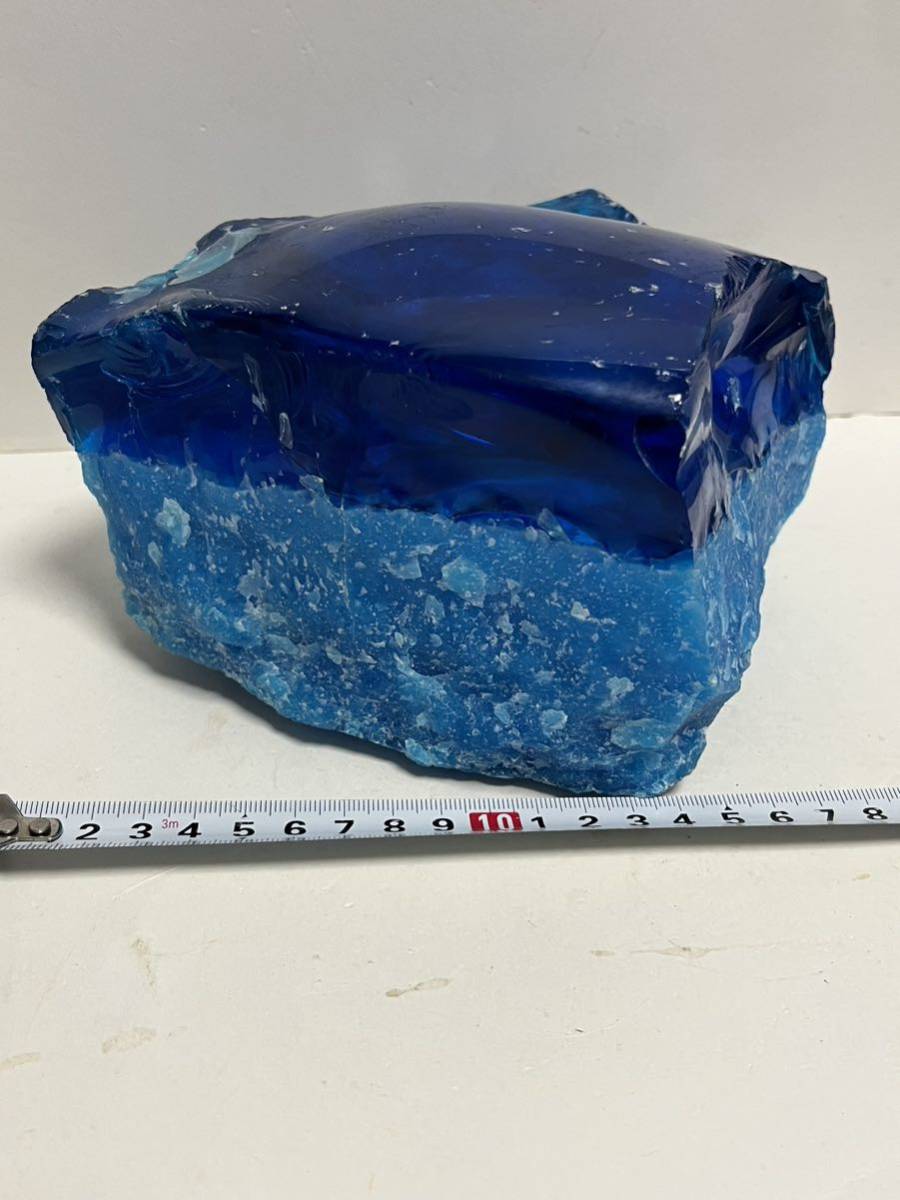 青い 鉱石 青色鉱石 自然結晶 中国 湖南省産 瑶崗仙鉱山
