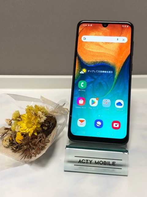 液晶キレイ☆ au Samsung Galaxy A30 SCV43 SIMロック解除済み SIM