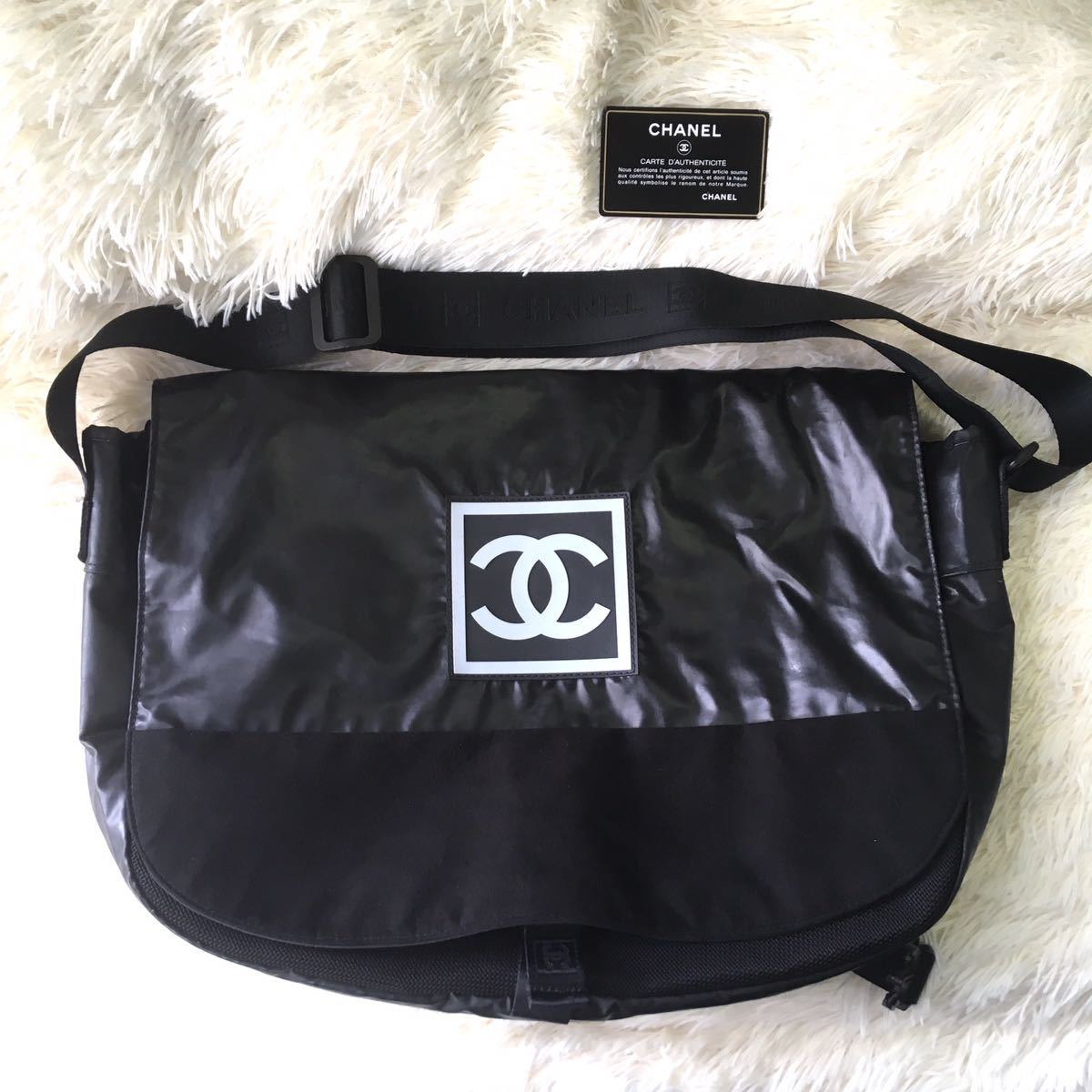 CHANEL/シャネル□スポーツライン ココマーク メッセンジャー バッグ 