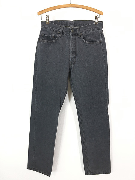 古着 80s USA製 Levi's 501-0658 先染め ブラック デニム パンツ ジーンズ ストレート W31 L32