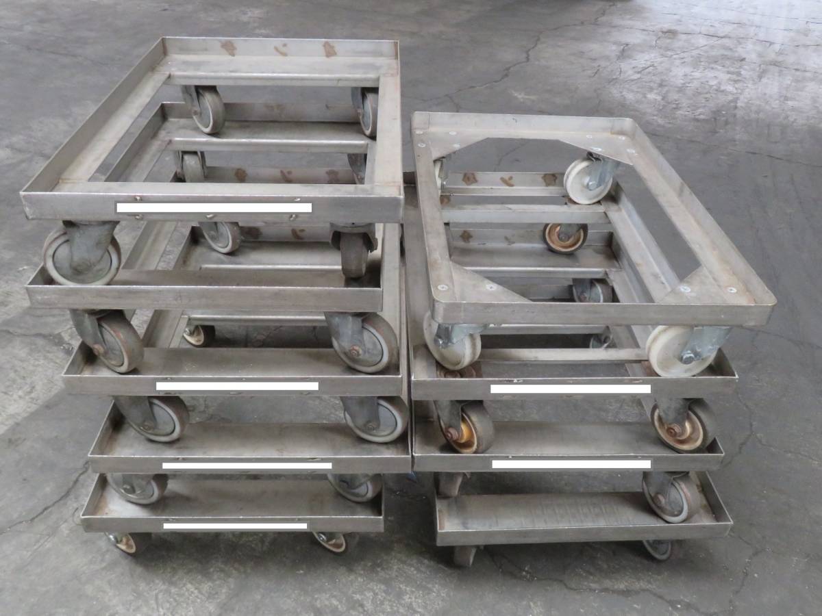 I-17）来店・引き取り限定☆アングルキャリー☆9台 セット☆W715×D480×H170☆業務用・台車・運搬台車★中古品