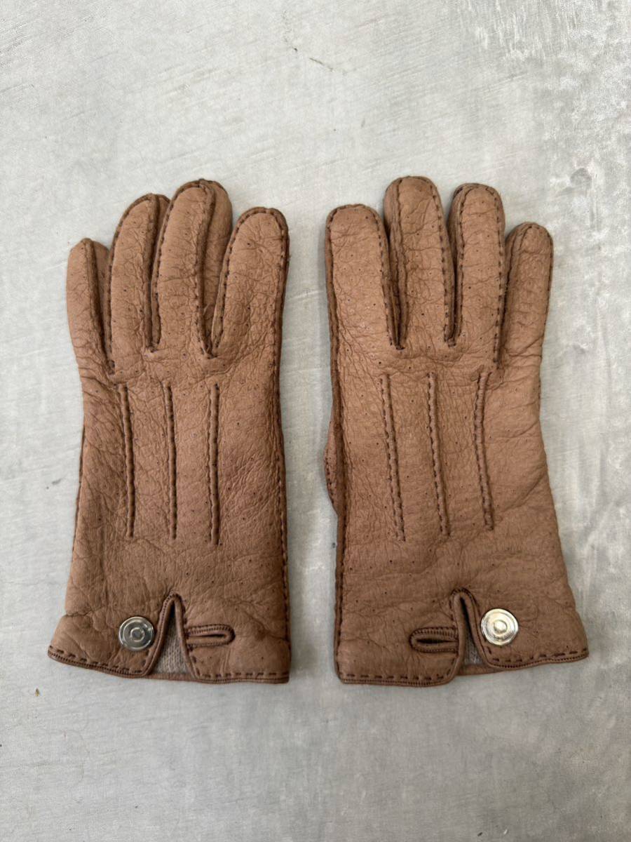 ラテッラ ペッカリー グローブ LA TERRA カシミア カシミヤ ライニング 手袋 デンツ コース ガンコス お好きな方に レザーグローブ 