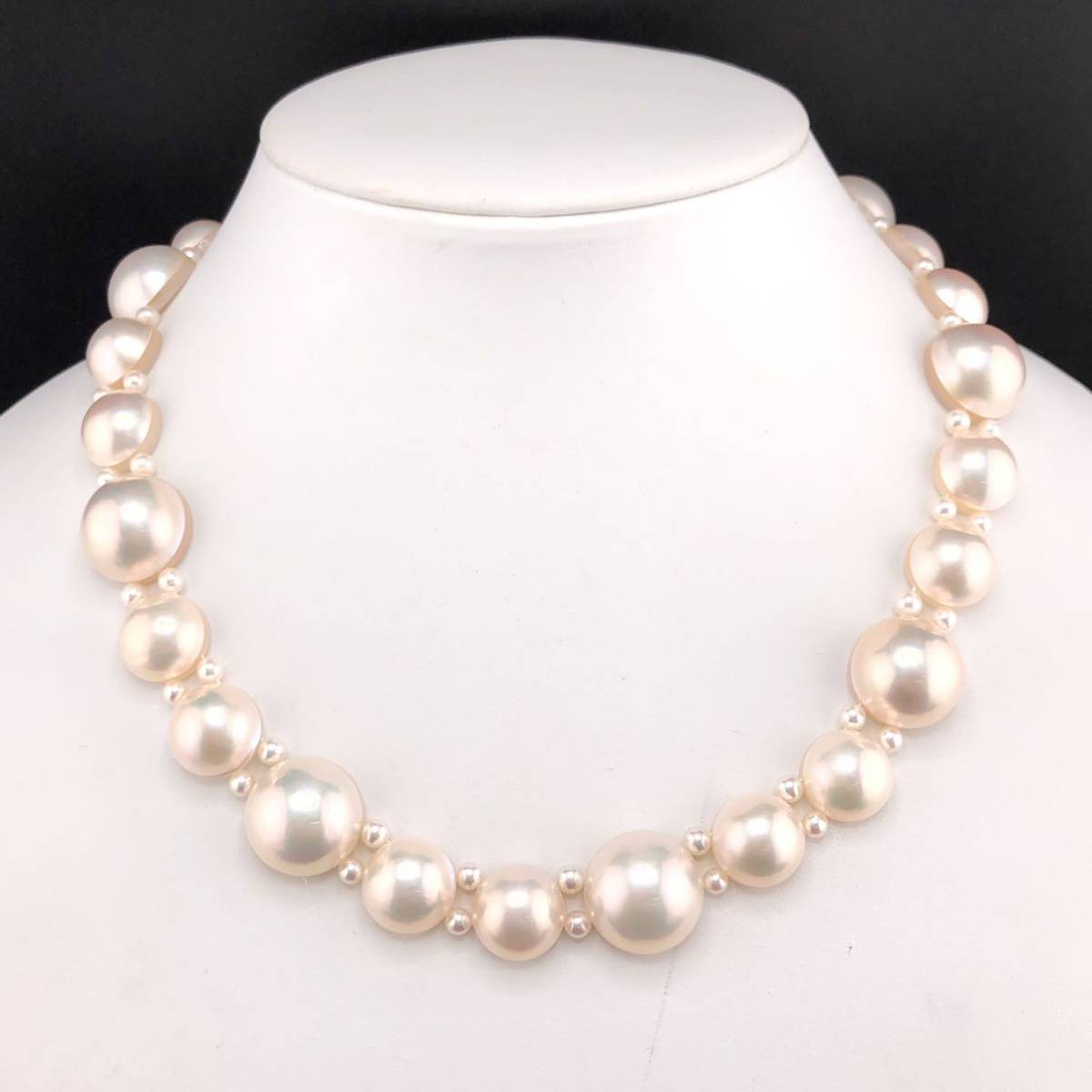 マベパール ネックレス TASAKI ペンダント ケース付 K18K14マベパール 