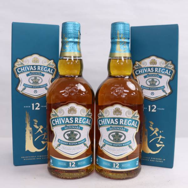 【2本セット】CHIVAS REGAL（シーバスリーガル）12年 ミズナラ スペシャルエディション 40％ 700ml E23I270012