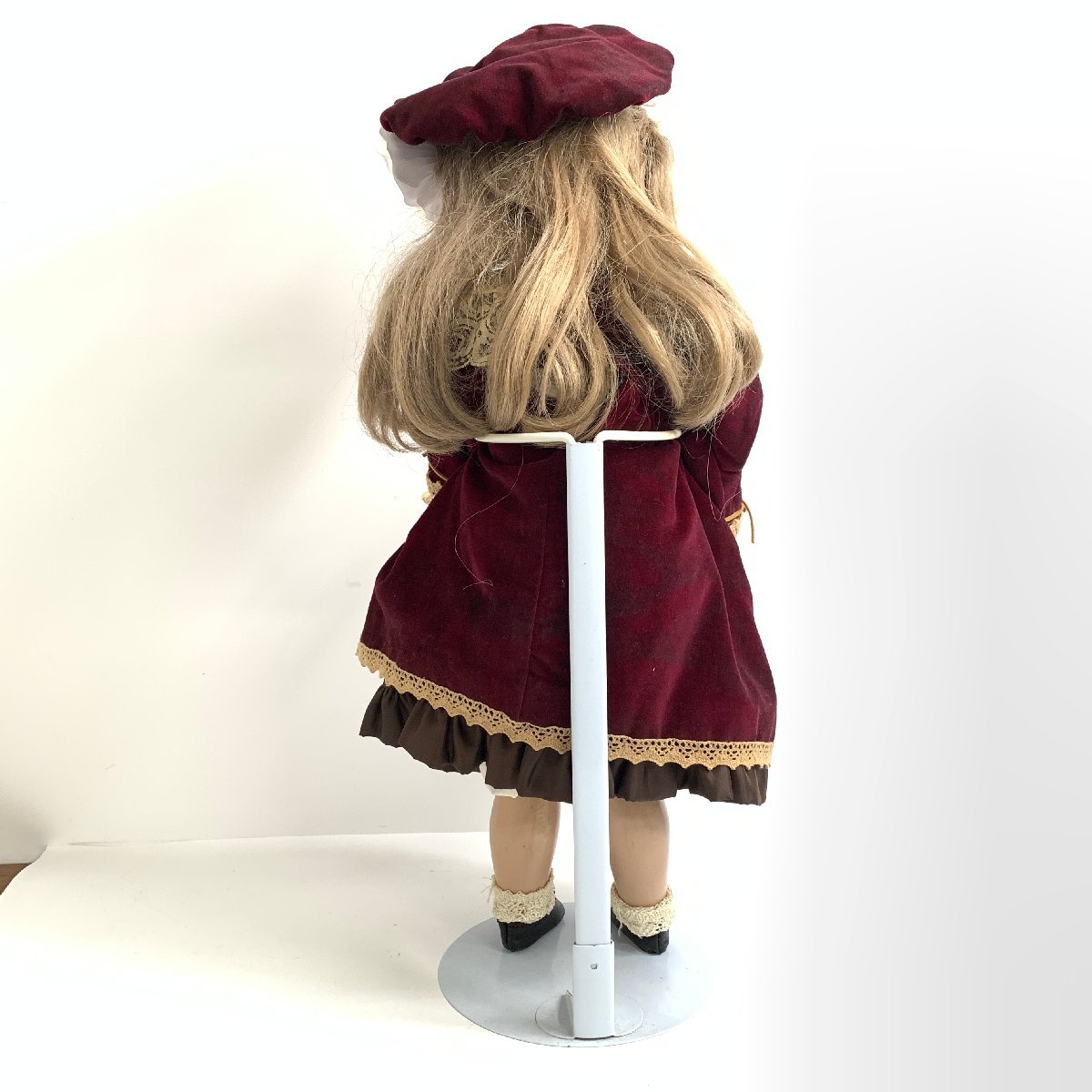 ハンドメイド ビスクドール➊ ドールスタンド付き ハンドメイド ビスクドール➀ ドールスタンド付き